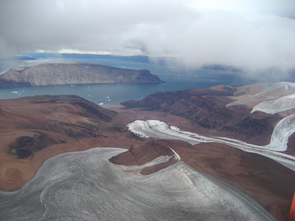 View on Greenland's glaciers